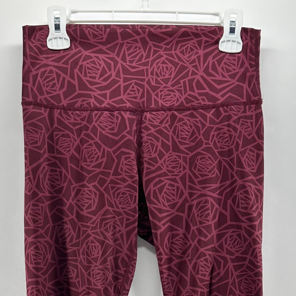 LULULEMON High Times Pants Leggings FULLUX Posey Burgundy Rose | WOMENS SIZE 8 M - Picture 4 of 8